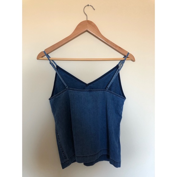 Aritzia Wilfred Free Denim V-Neck Tank Top - Picture 2 of 5